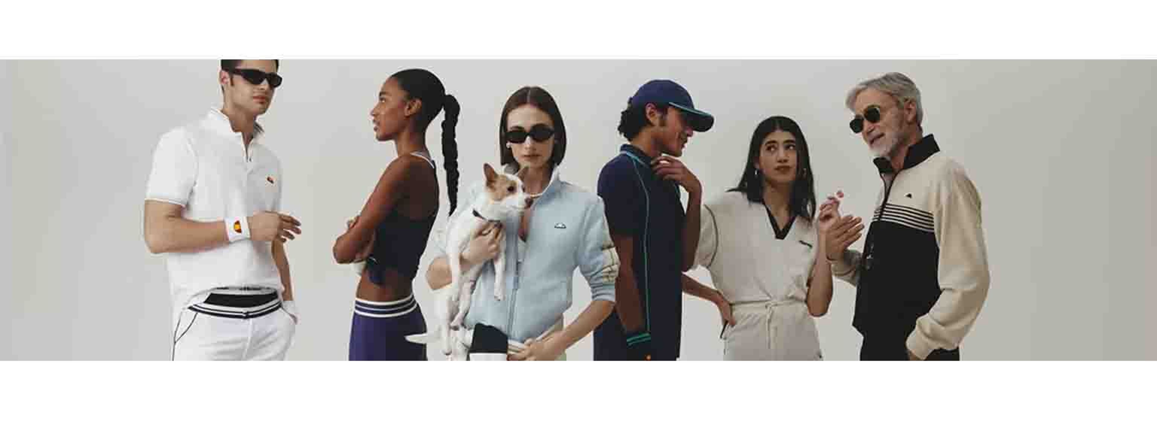 Group of men and women wearing ellesse sport clothing