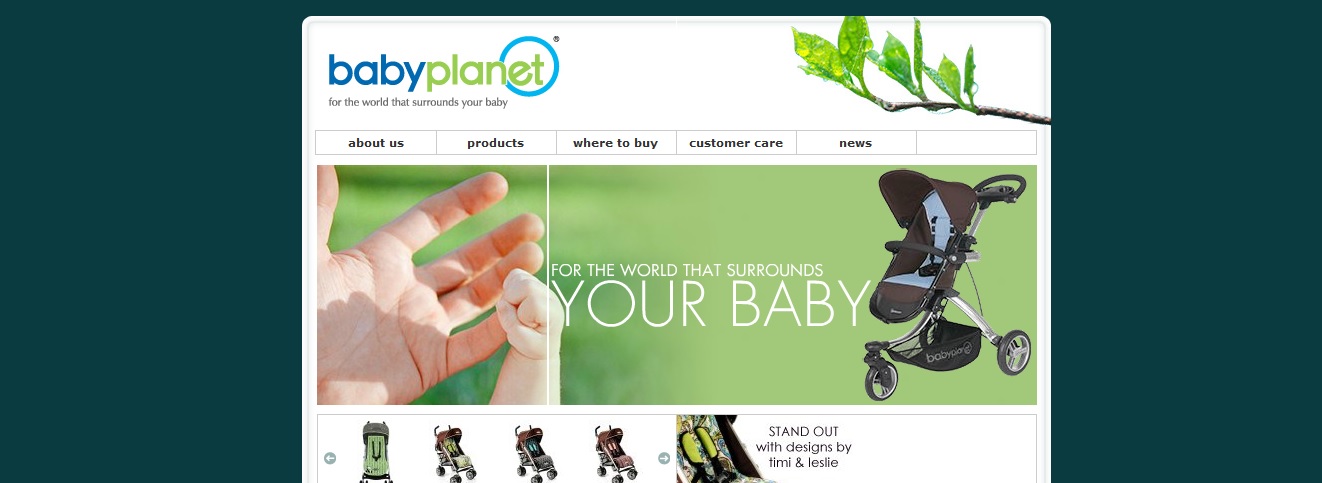 Baby Planet homepage