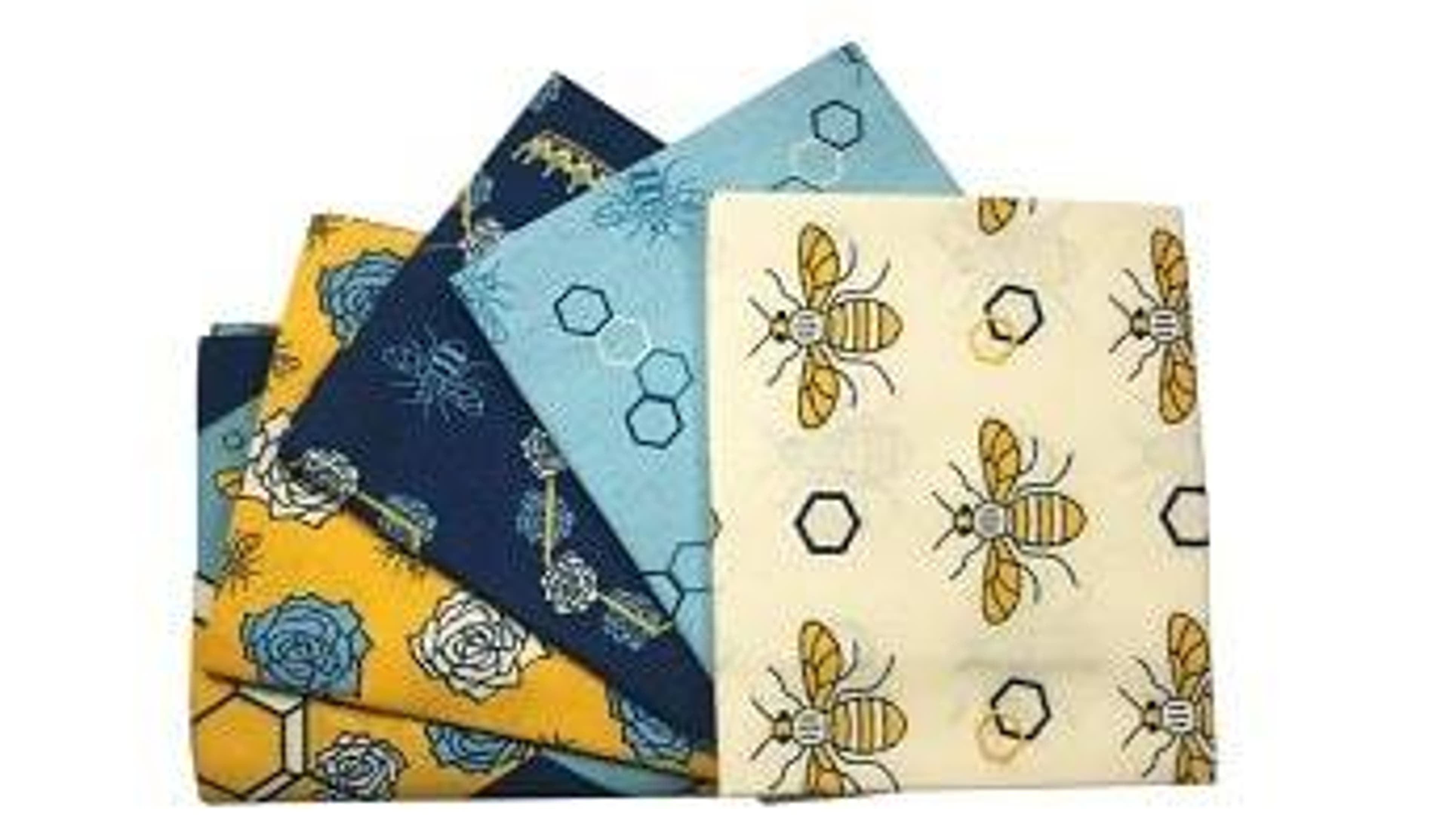  Patchwork Bee Cotton Fat Quarters 5 Pack at Hobbycraft 