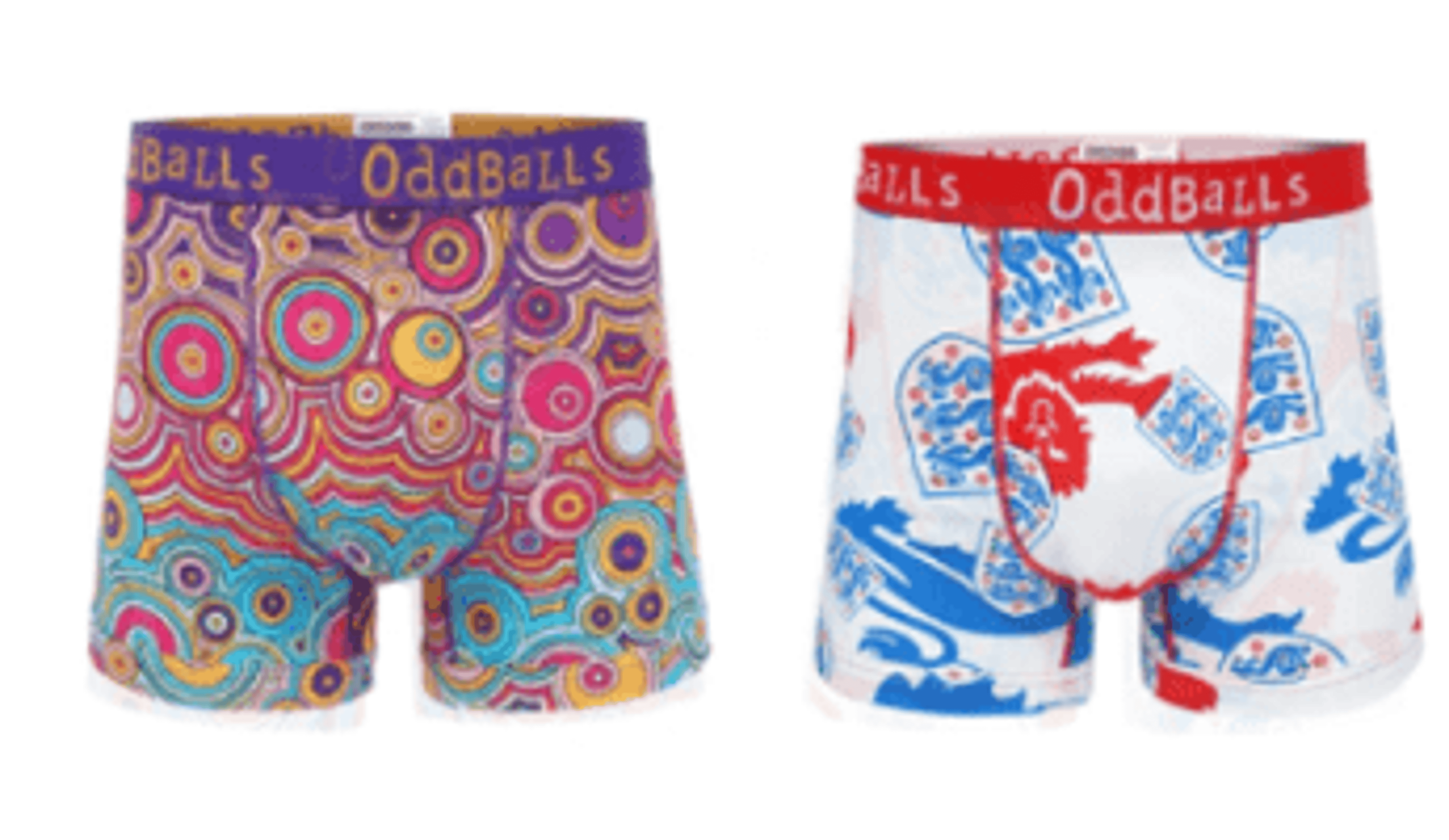  A selection of colourful OddBalls boxers 