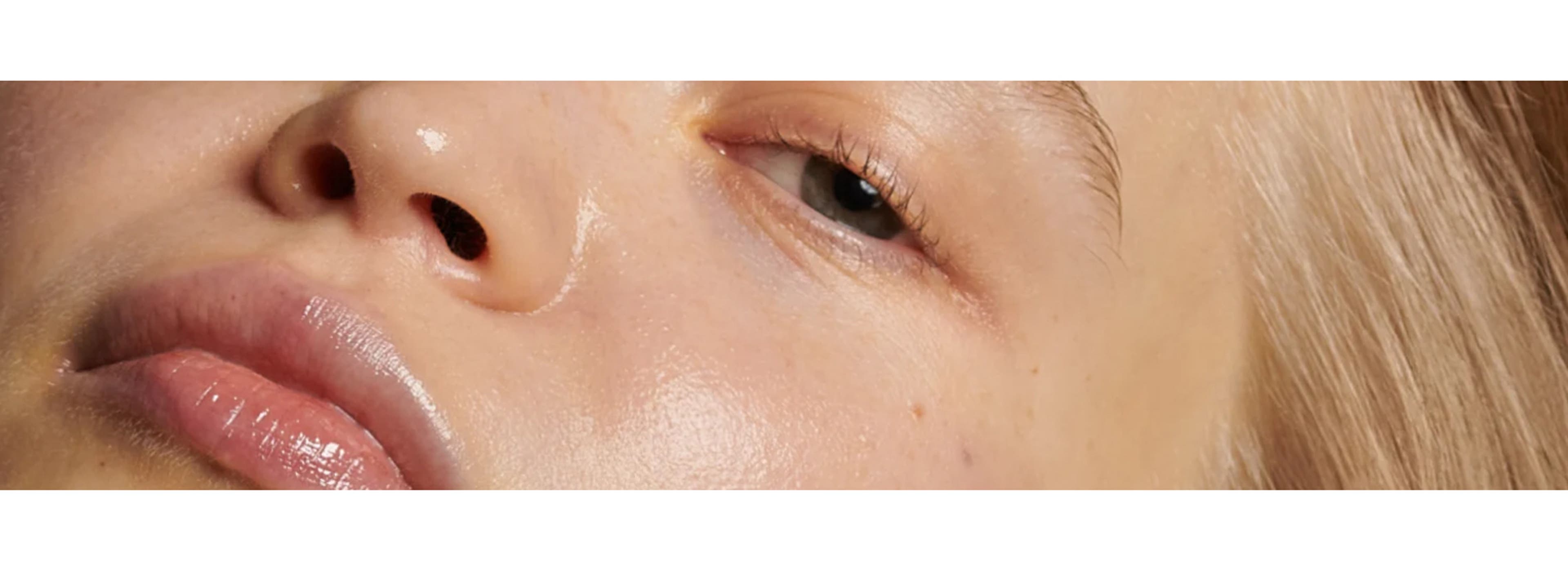 close up shot of a woman with no make up on