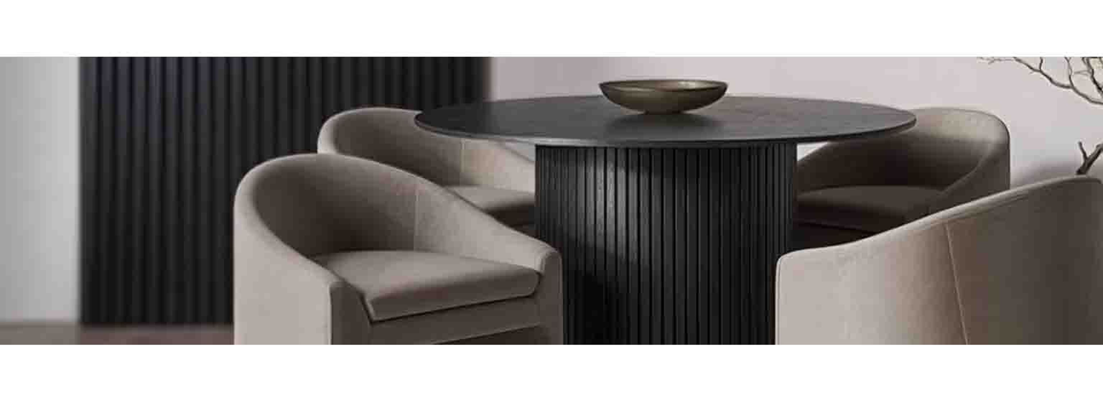 dining tables and grey chairs