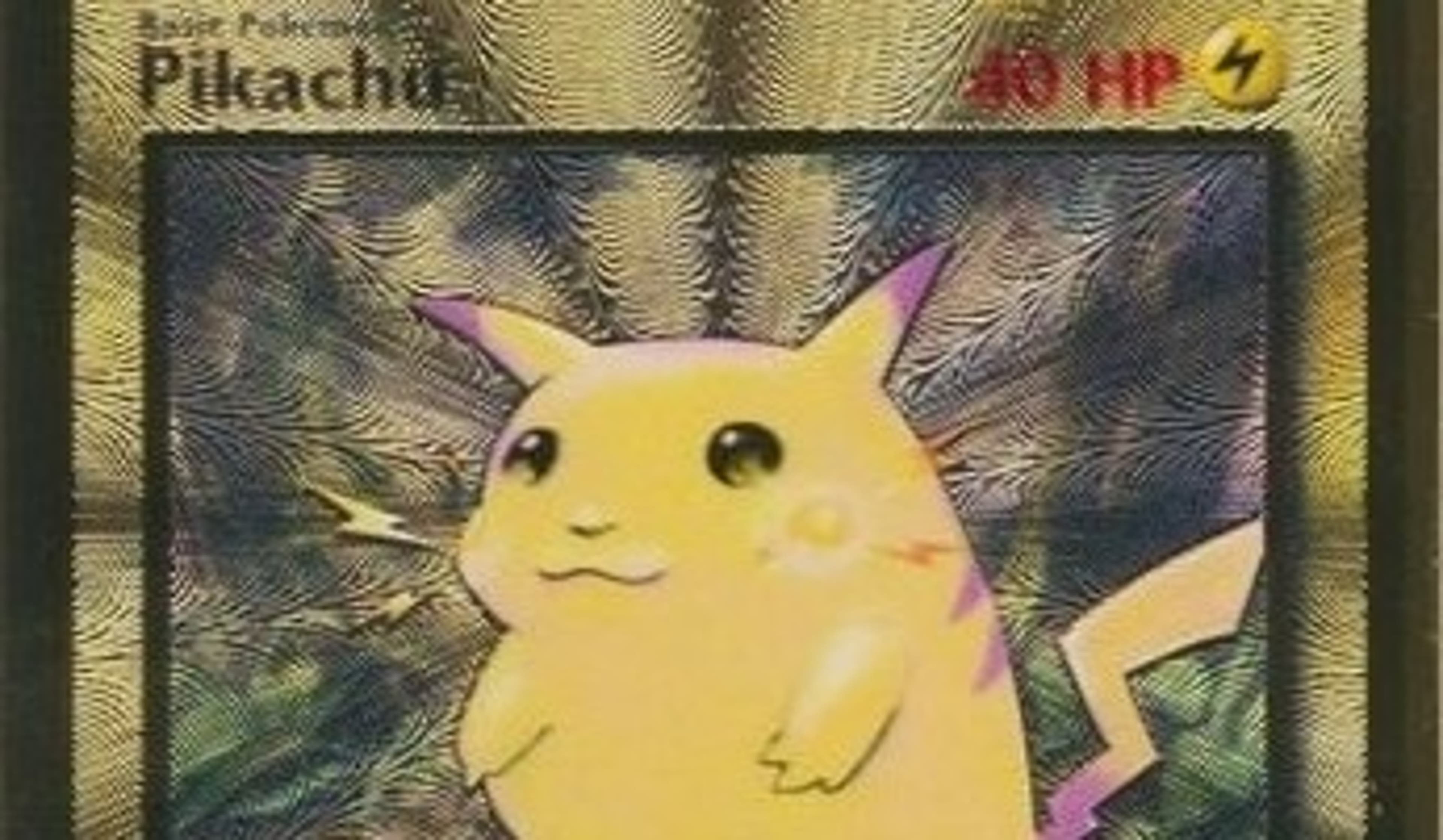  Metal Gold Pikachu Pokemon Rare Card 