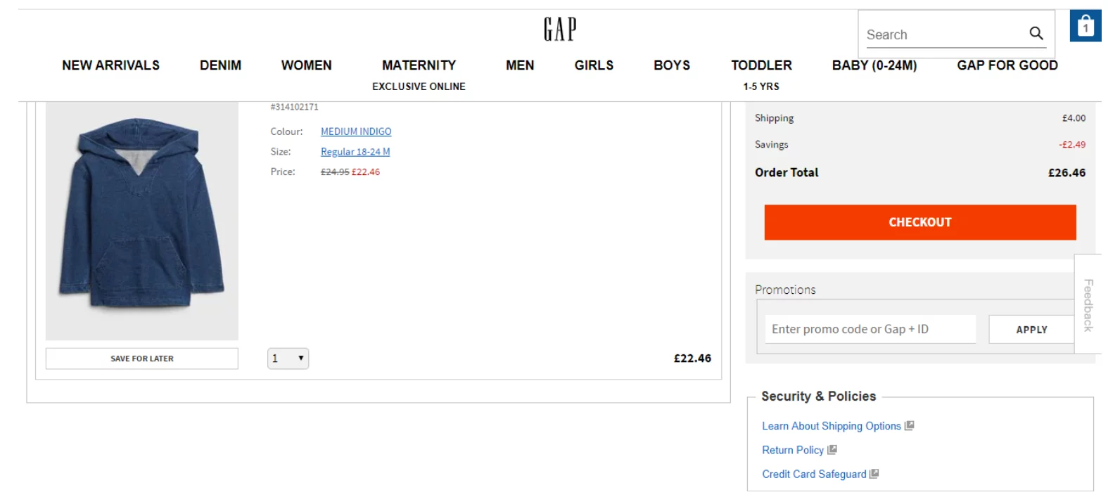 gap voucher code