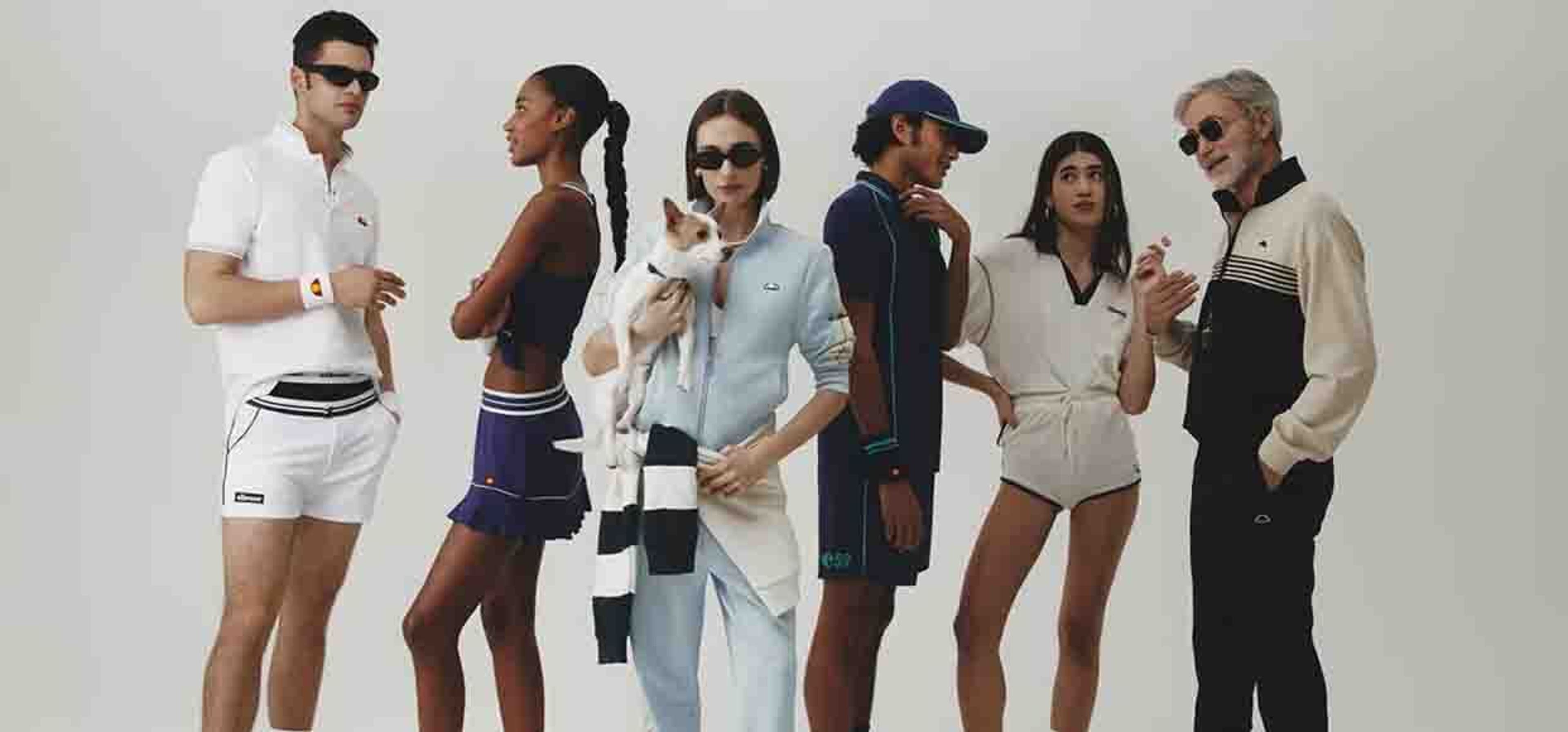 Group of men and women wearing ellesse sport clothing