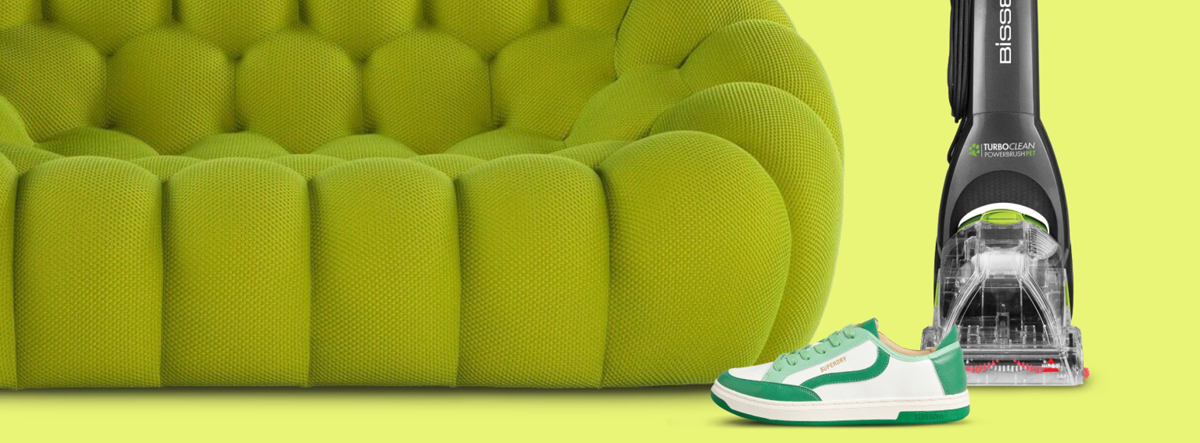 Ebay green sofa