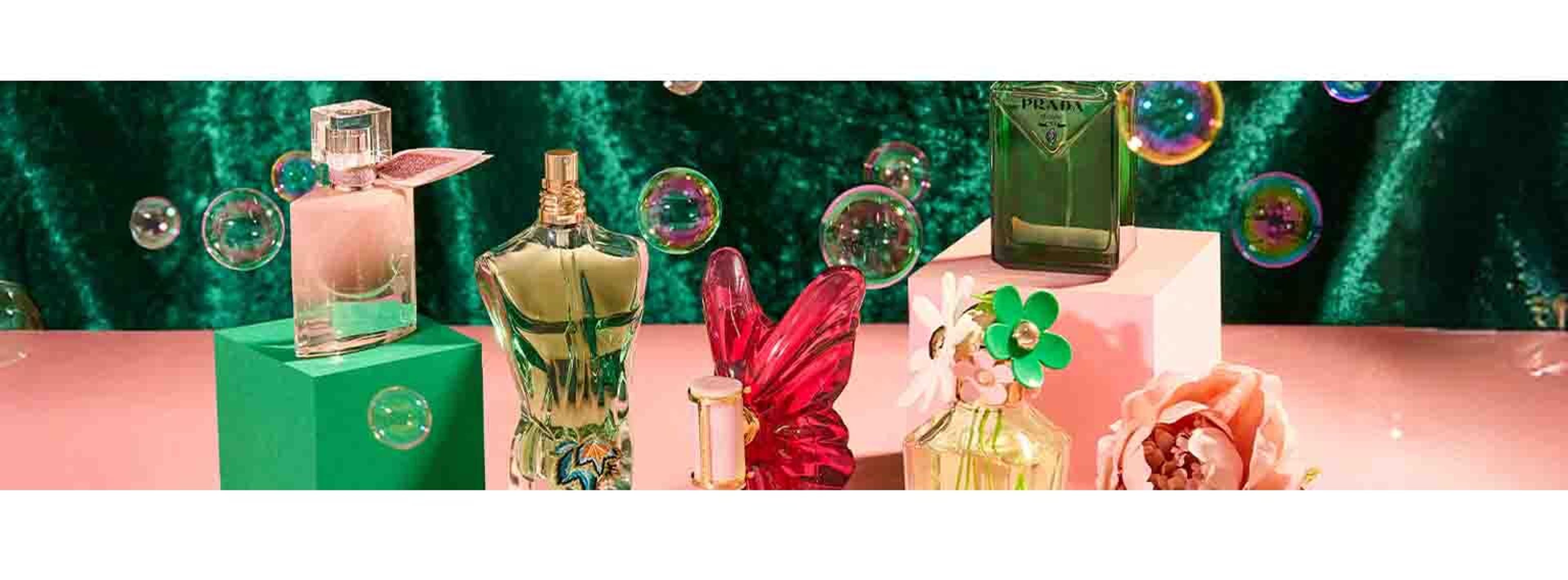 lots of perfumes and bubble