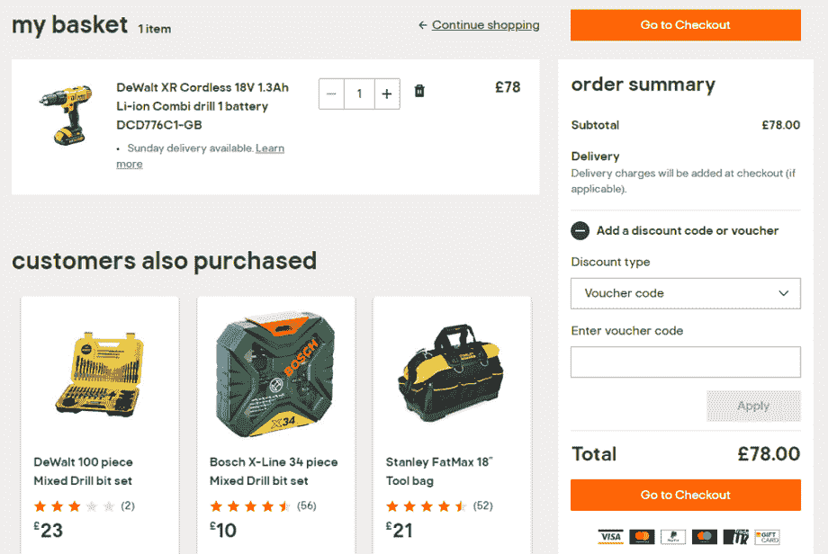 B&Q Checkout