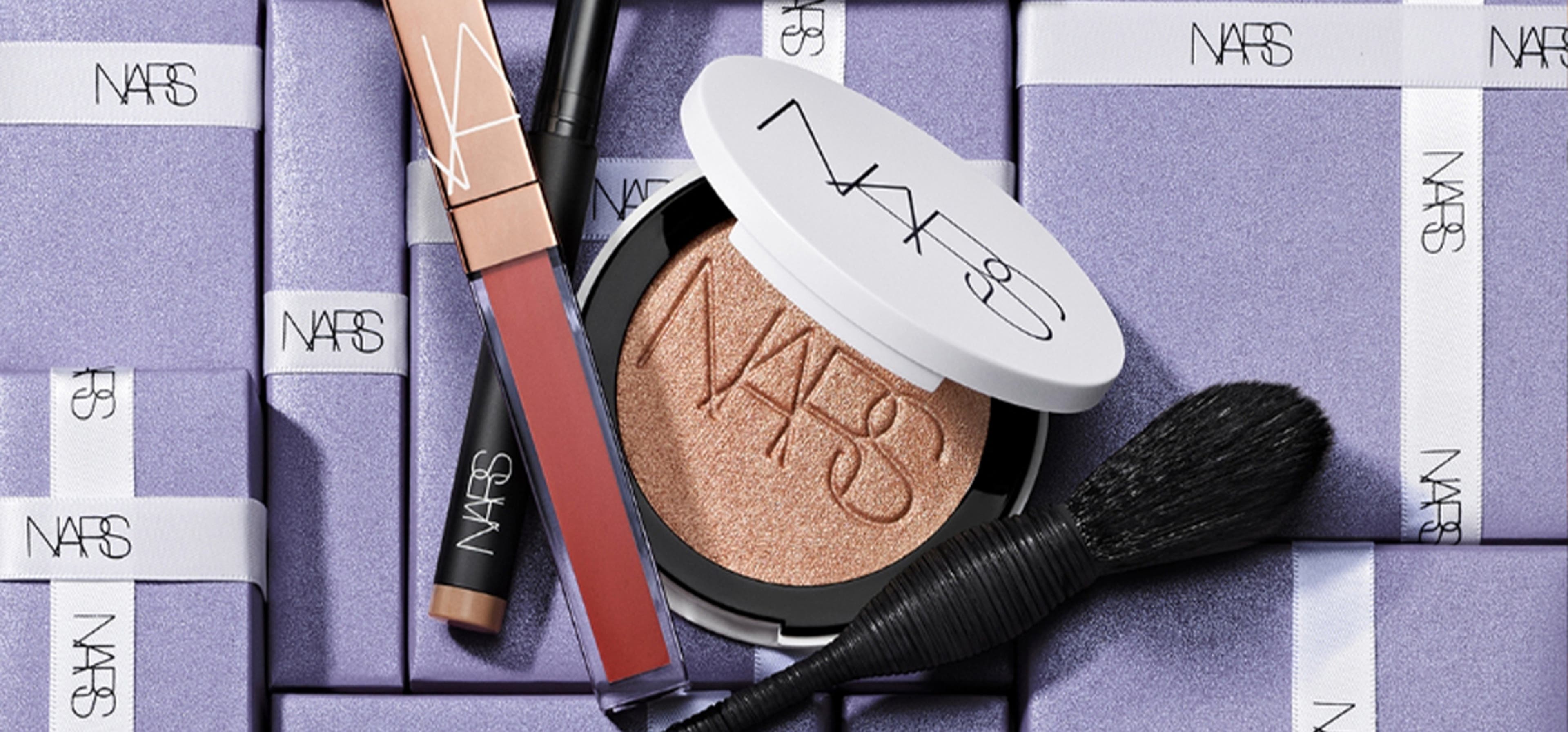 collection of makeup products