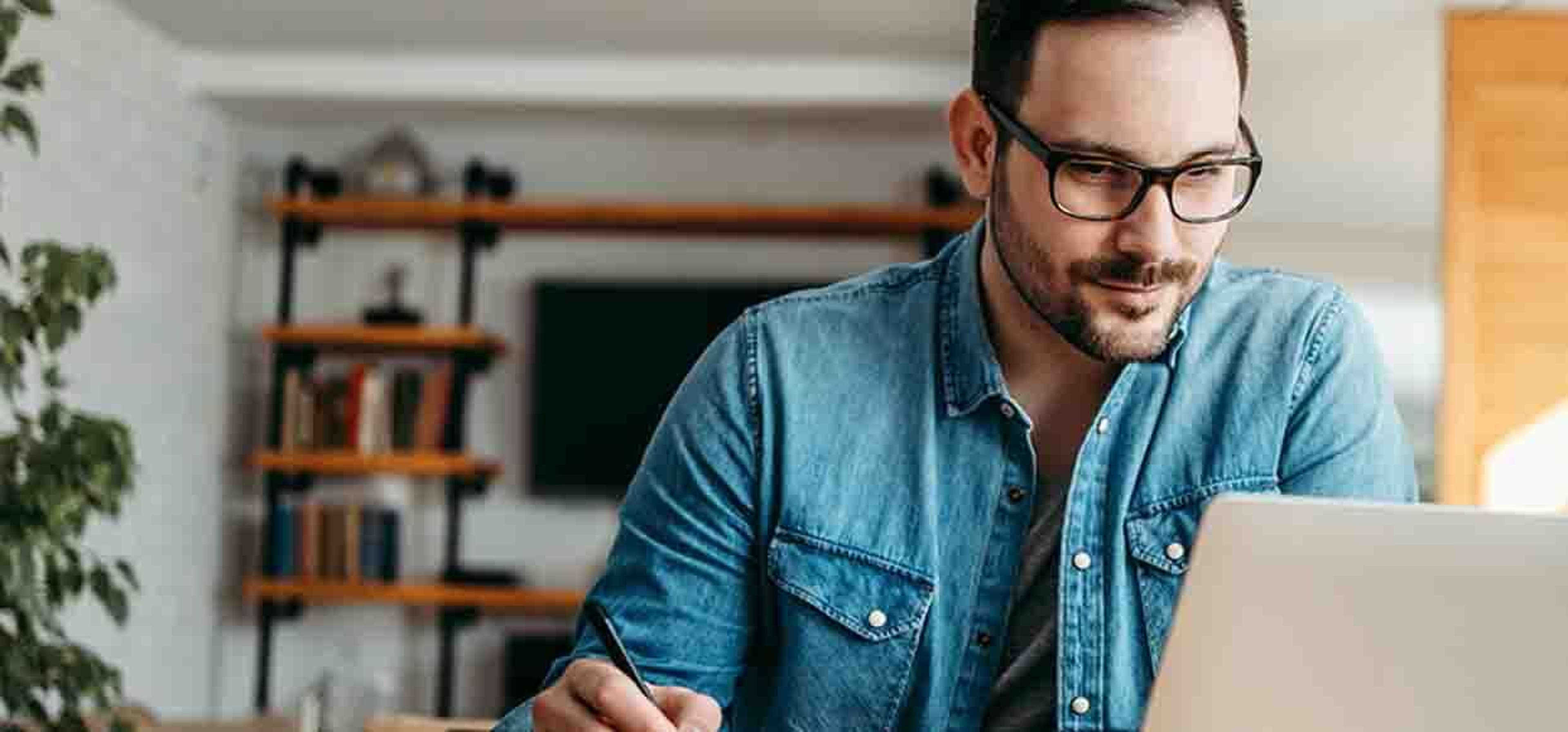 man on laptop