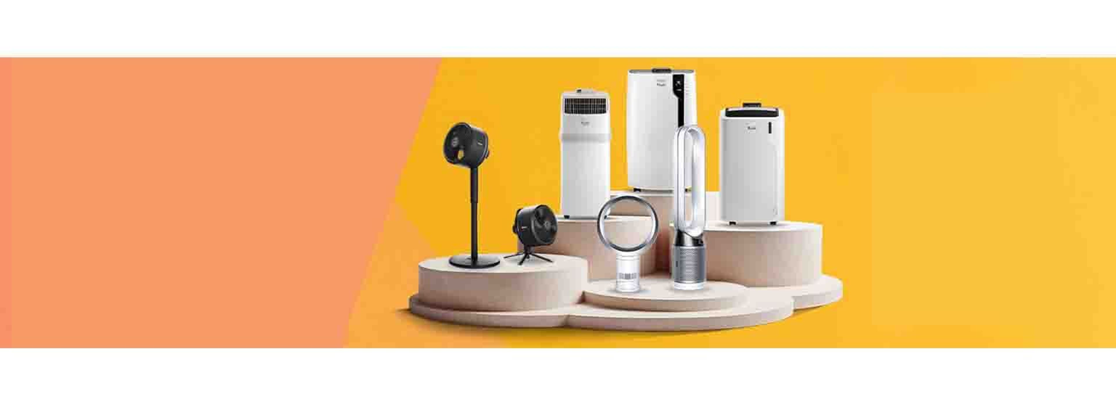 multiple variations of fans to beat the summer heat