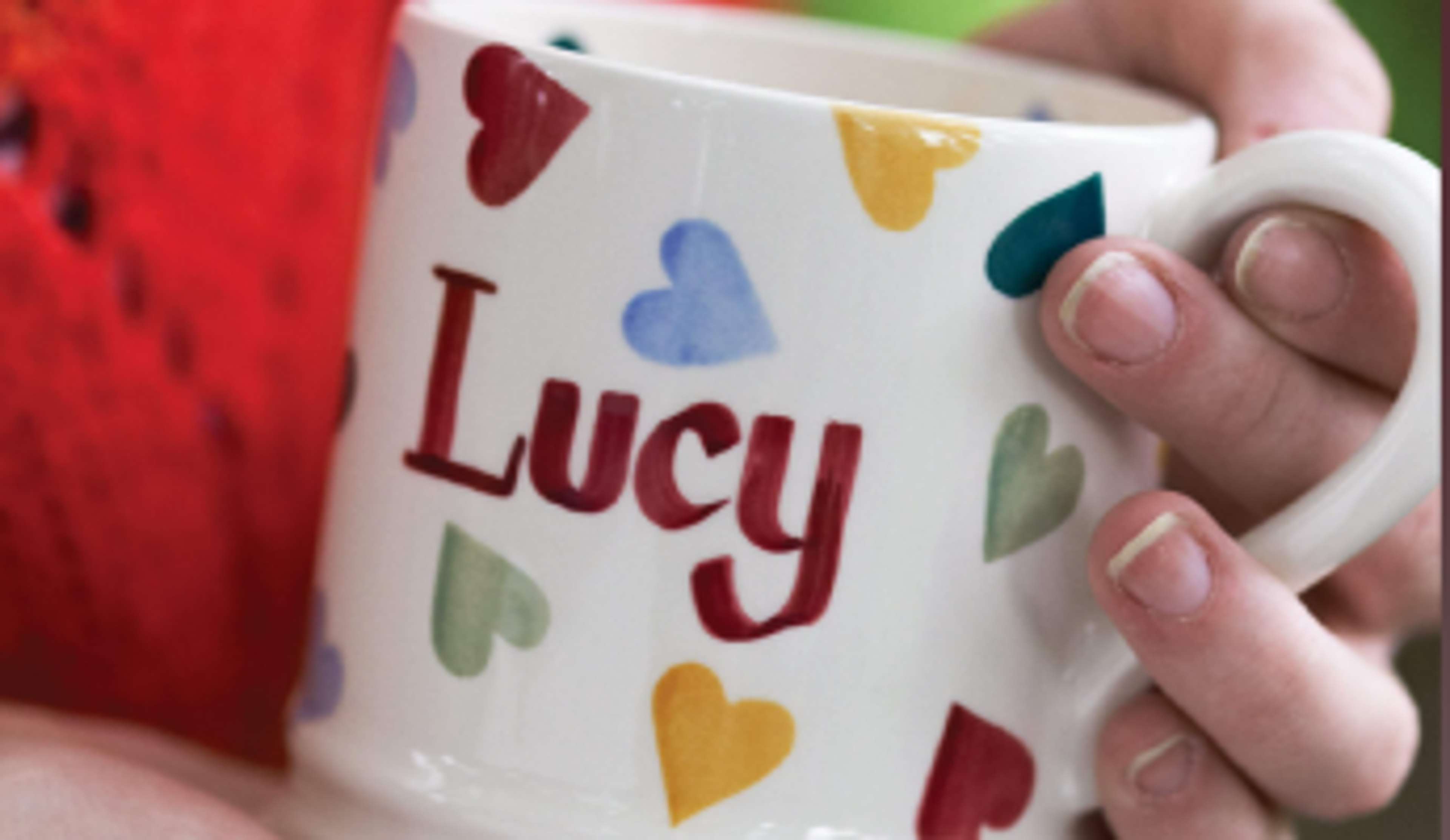  A Mug Being Painted with the Name George from Emma Bridgewater 