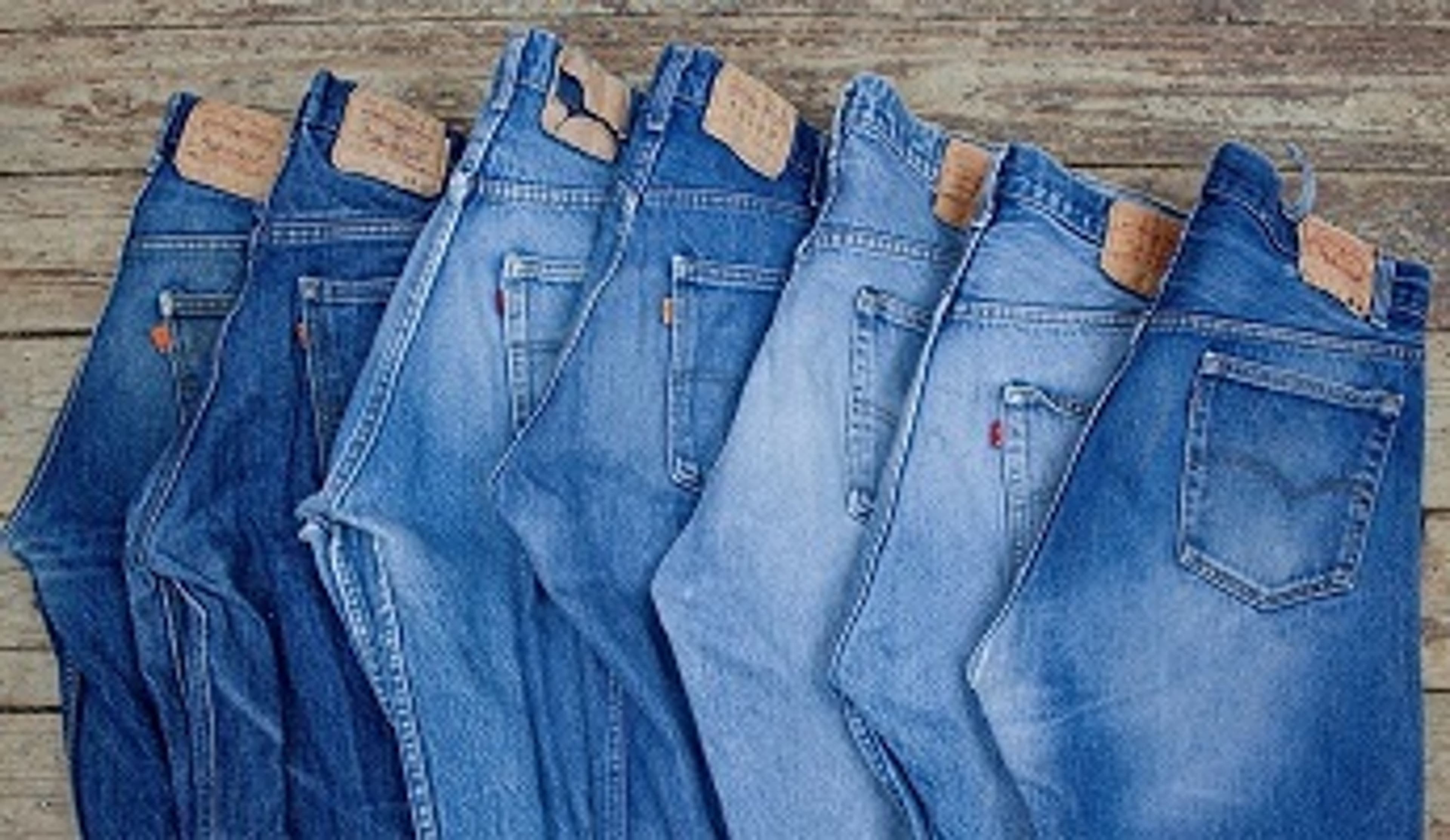  Several pair of Blue Levi's Jeans 