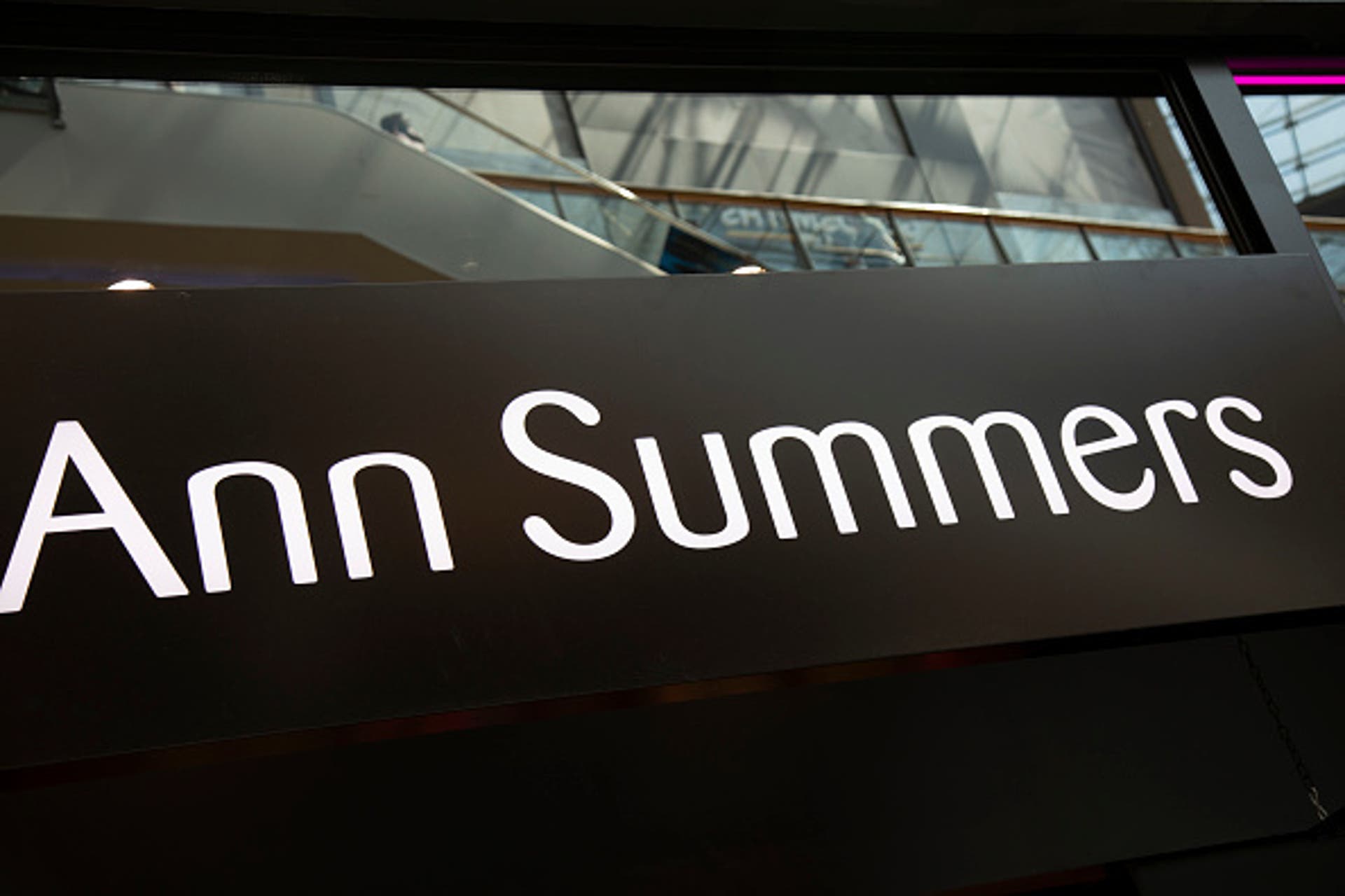 Sign for the adult goods and lingerie brand Ann Summers 