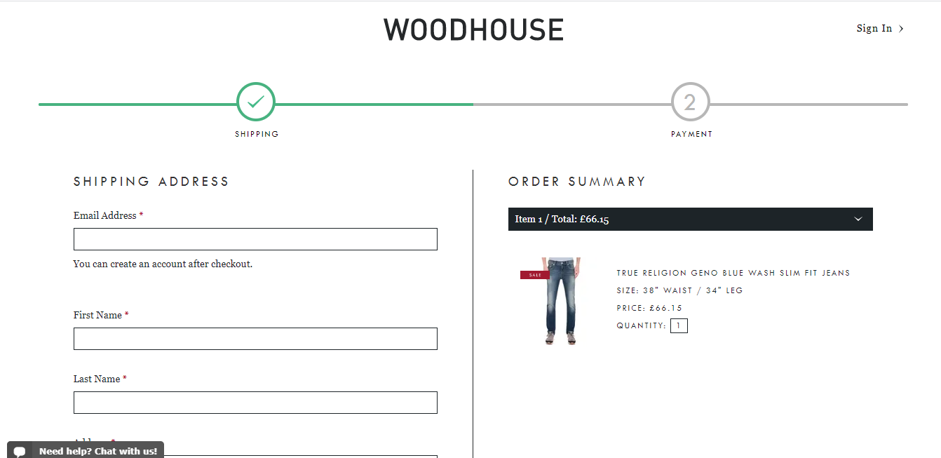 woodhouse clothing discount codes