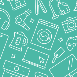  A Decorative Image of Tech Products 