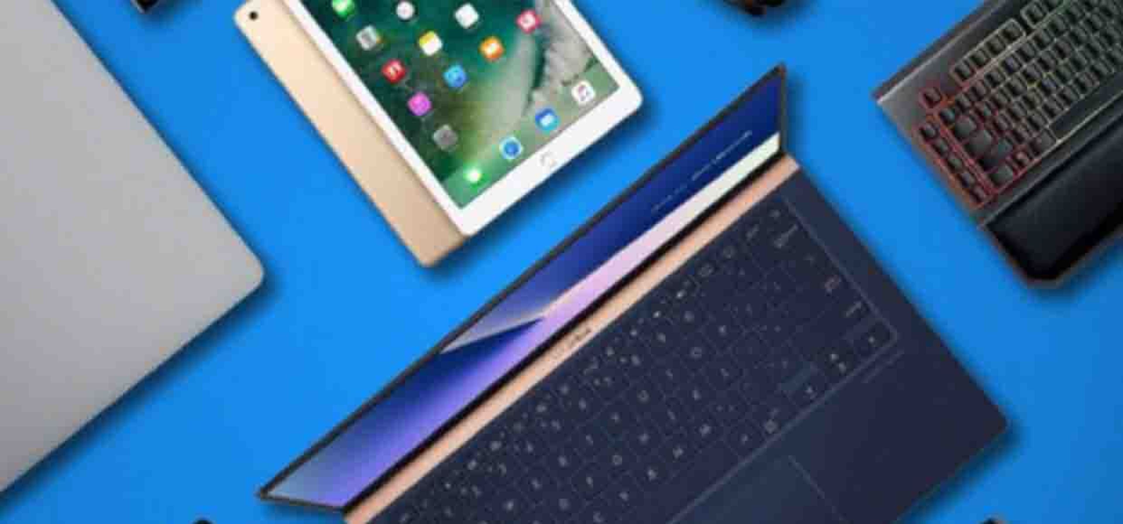 a collection of laptops