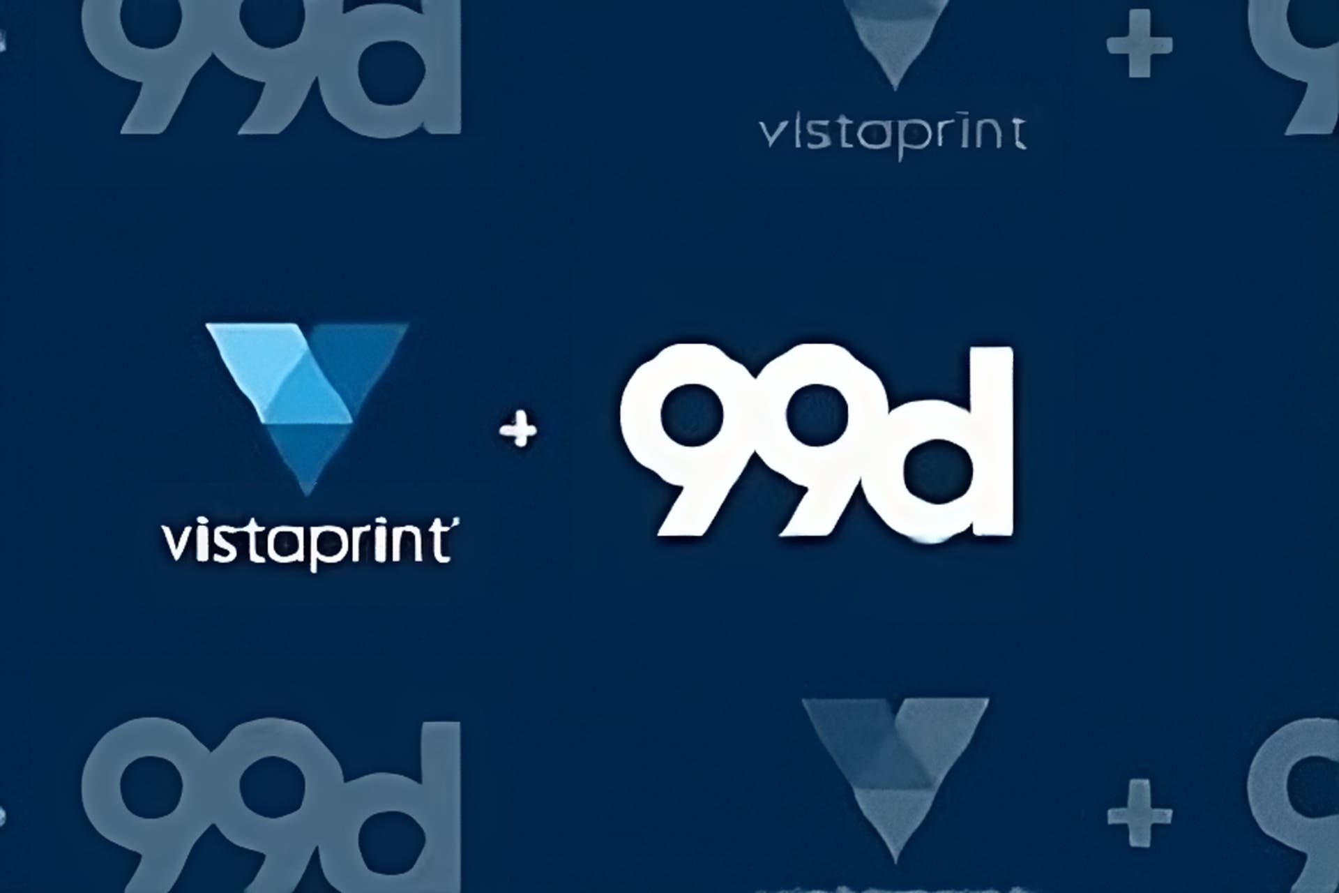  99 designs at Vistaprint logo 