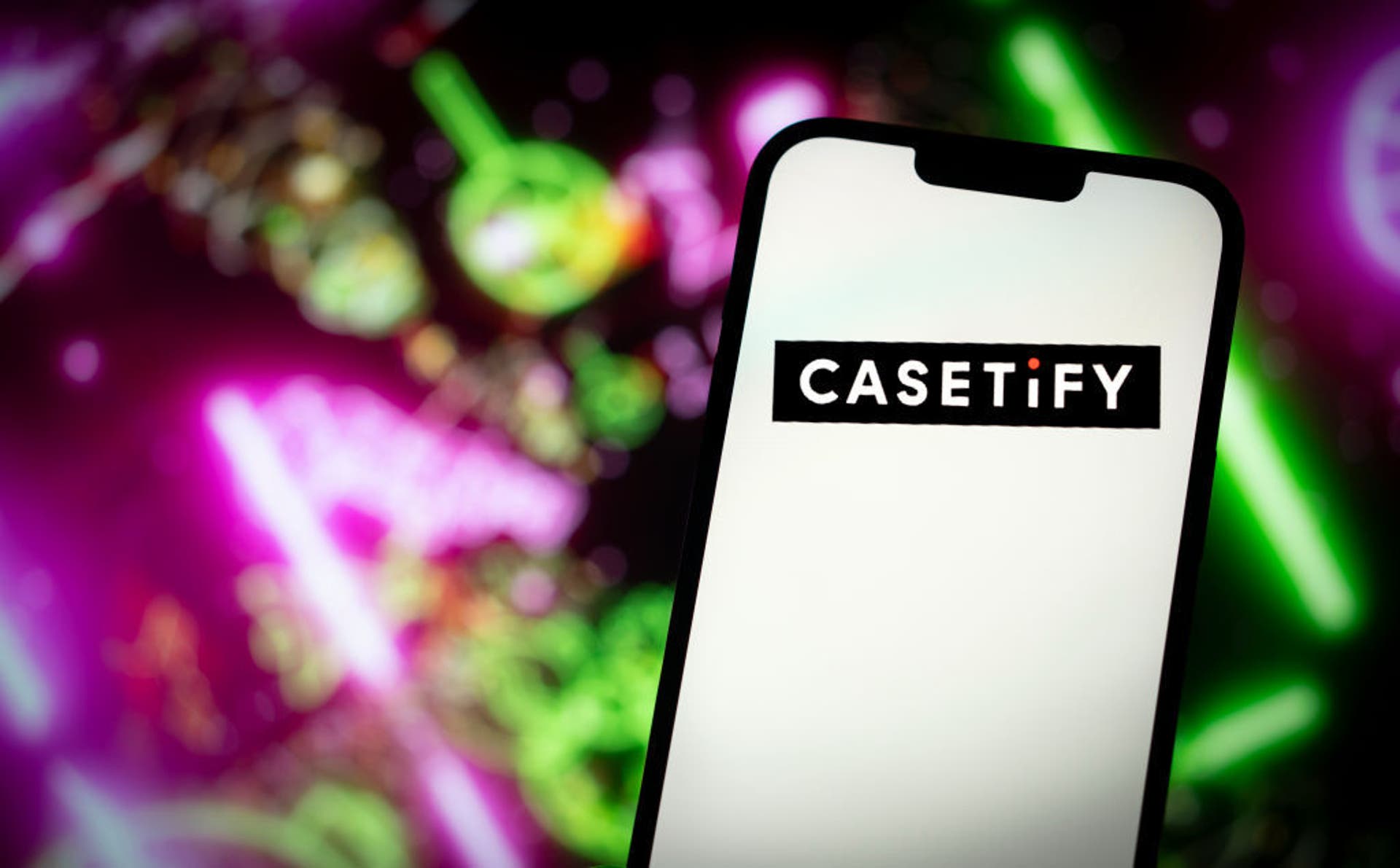  the casetify logo on a mobile phone 