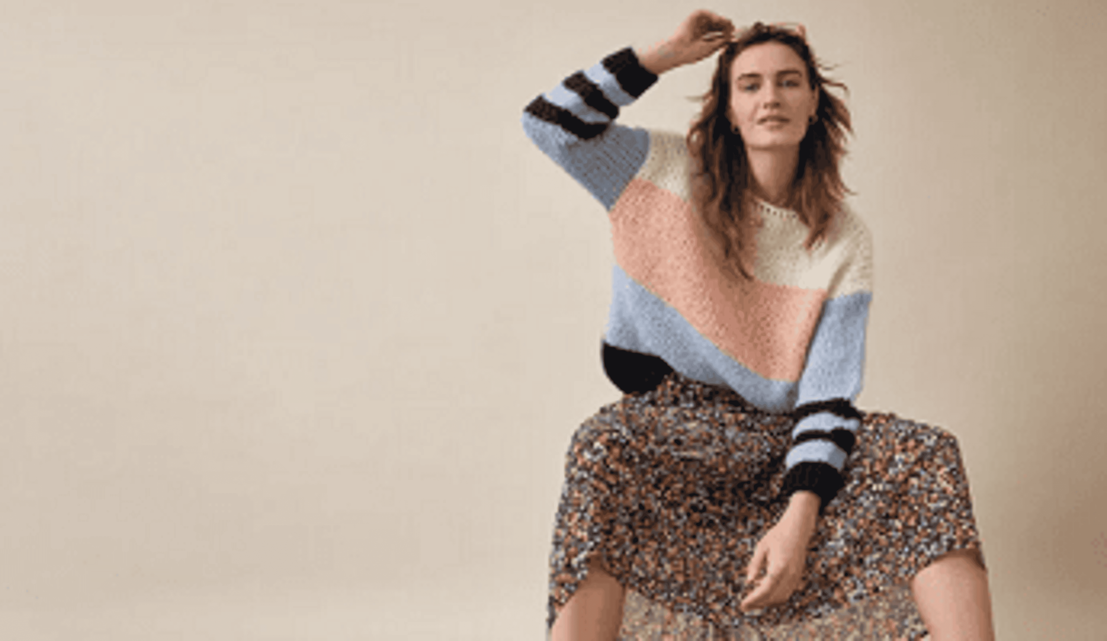  The Hayle Colourblock Jumper from the Hush Knitwear collection 