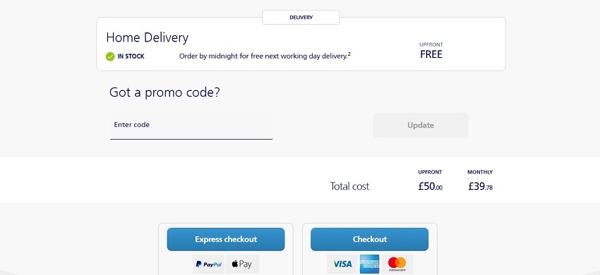 using your O2 discount code