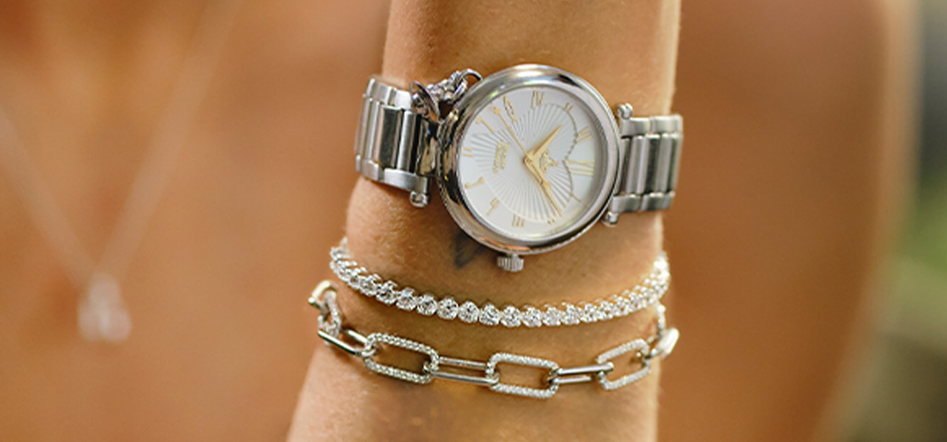 close up of a watch on a wrist