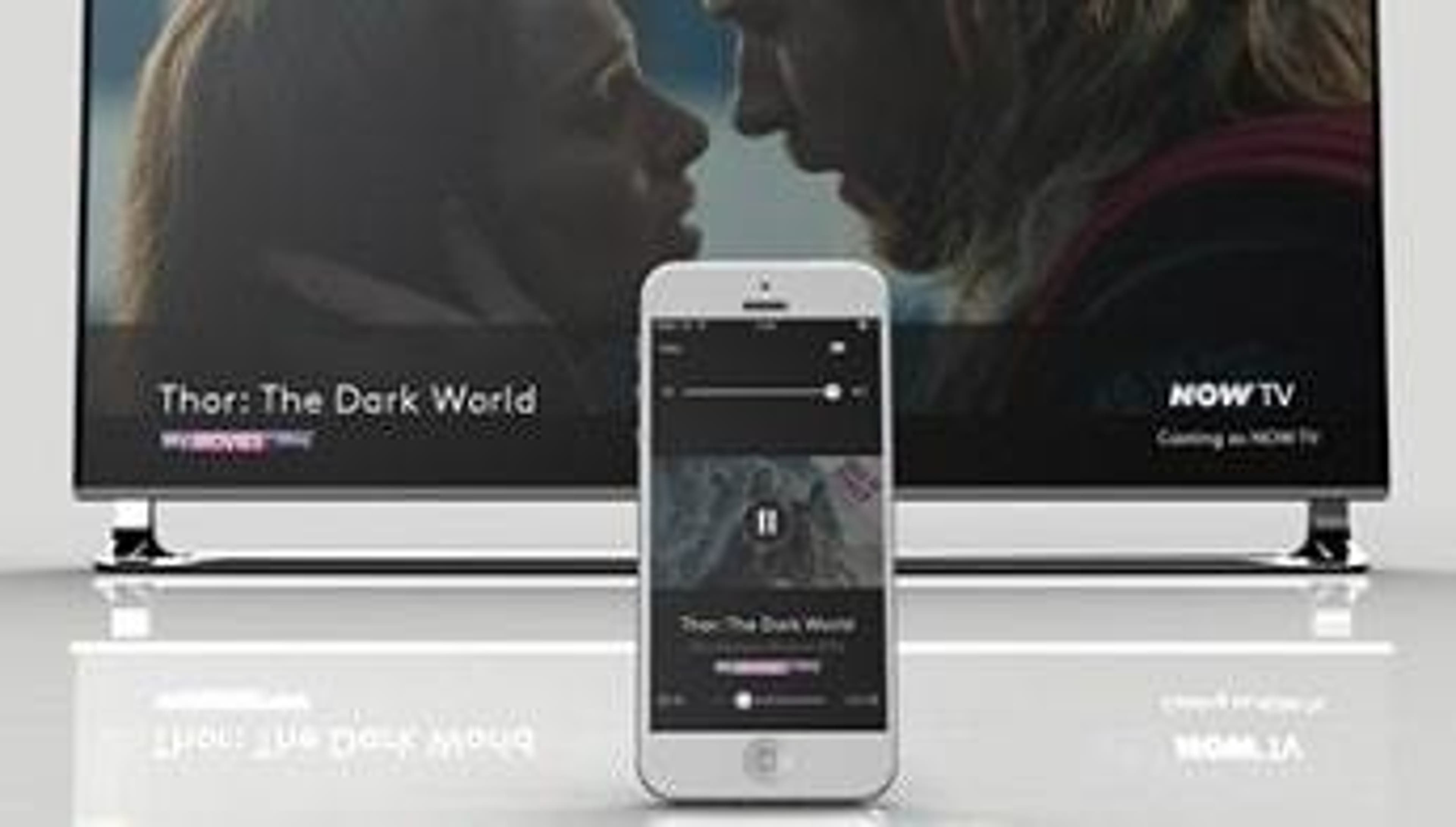  NOW TV App streaming Thor: The Dark World on an iPhone and casting to a Smart TV 